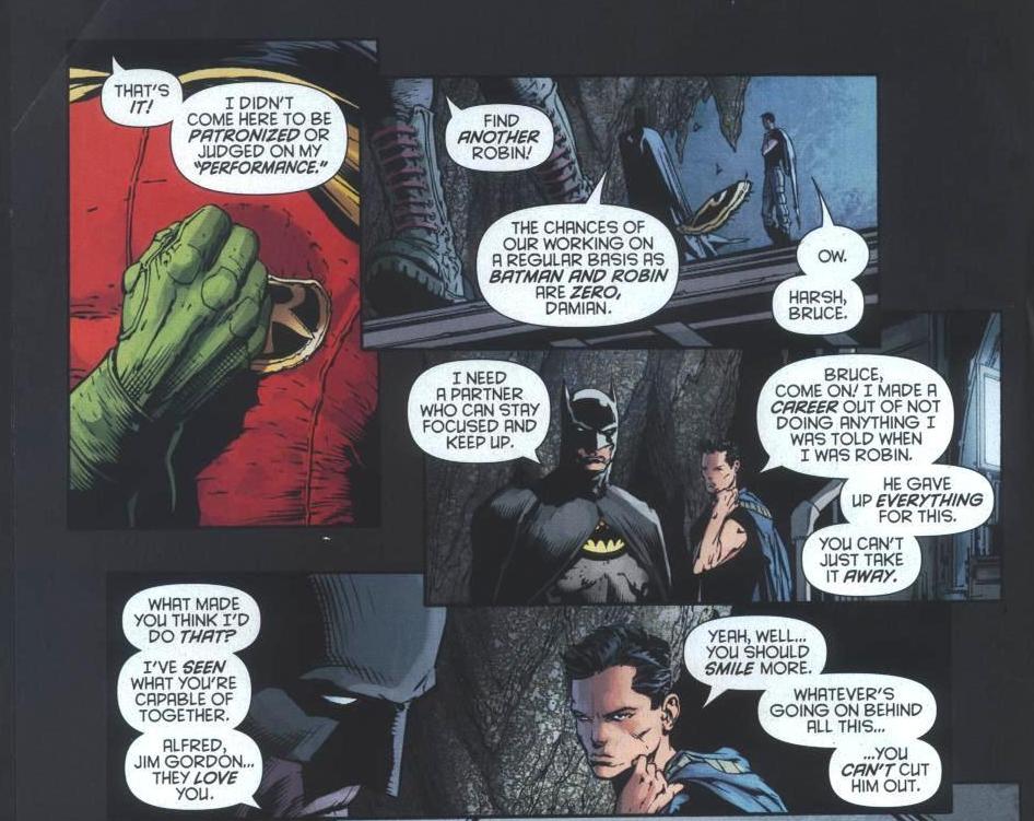 Bruce and Damian Wayne